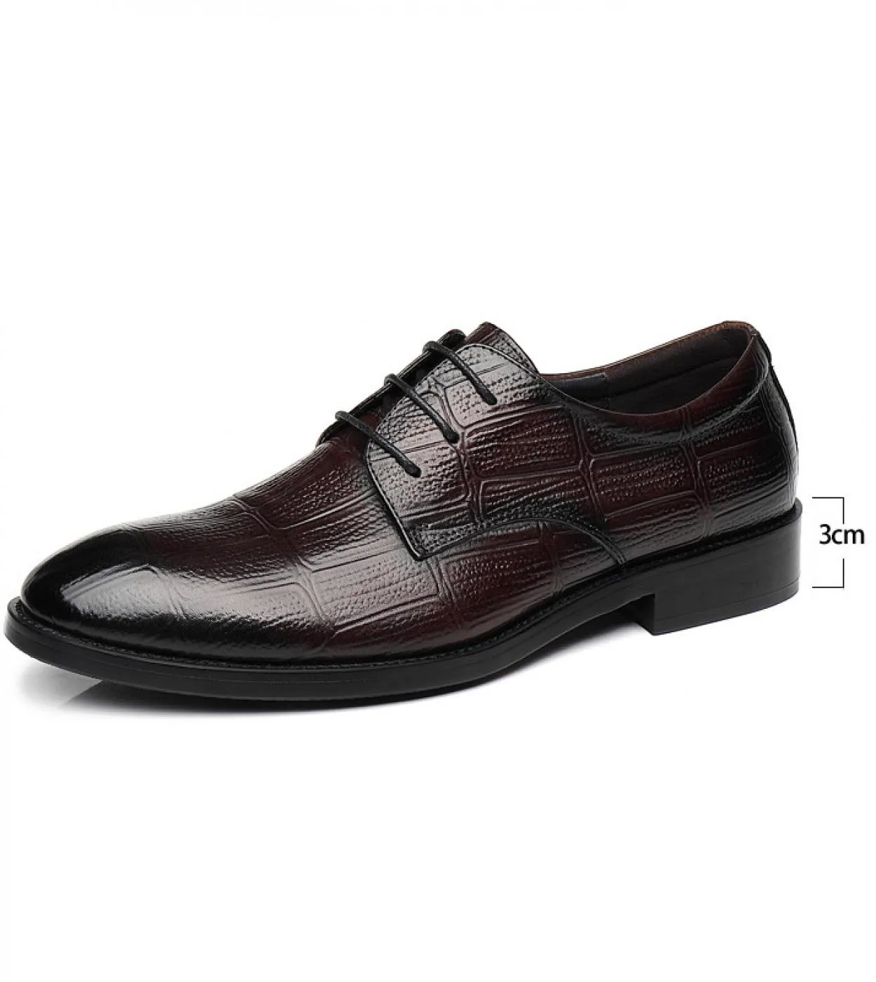 Scarpe eleganti da uomo Tacco nascosto Scarpe eleganti da uomo alte Scarpe eleganti Oxford Tacco rialzato