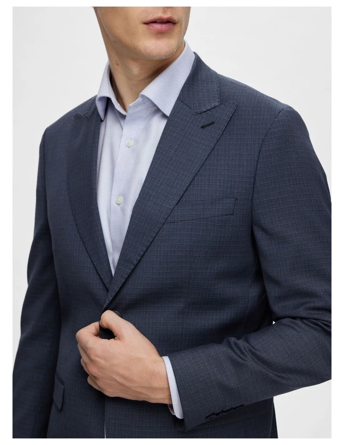 SELECTED BLAZER UOMO,SLHSLIM-NEIL BLUE CHECK BLZ