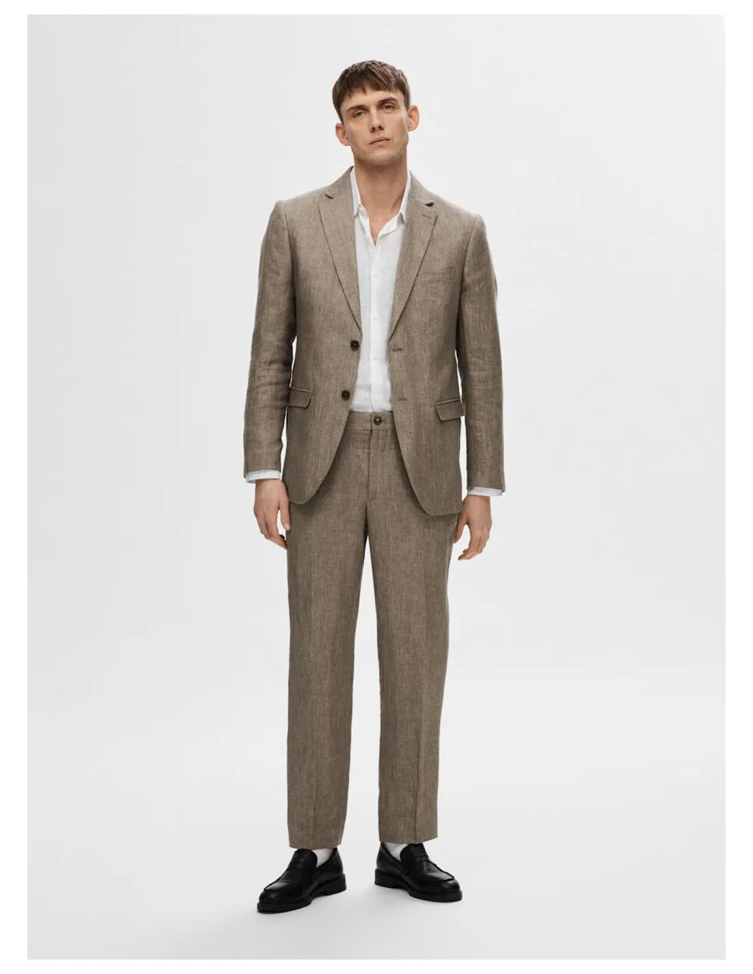 SELECTED GIACCA UOMO SLHREGULAR-WILL LINEN BLZ NOO