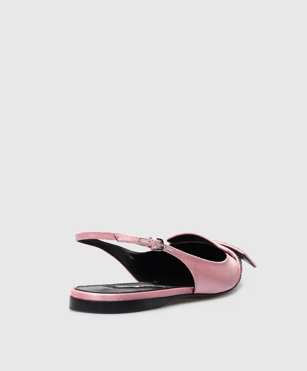 Sergio Rossi Slingback in cristalli rosa Paris B07710MAFT72