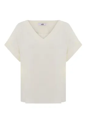 SHORT SLEEVES V NECK  - T-shirt basic