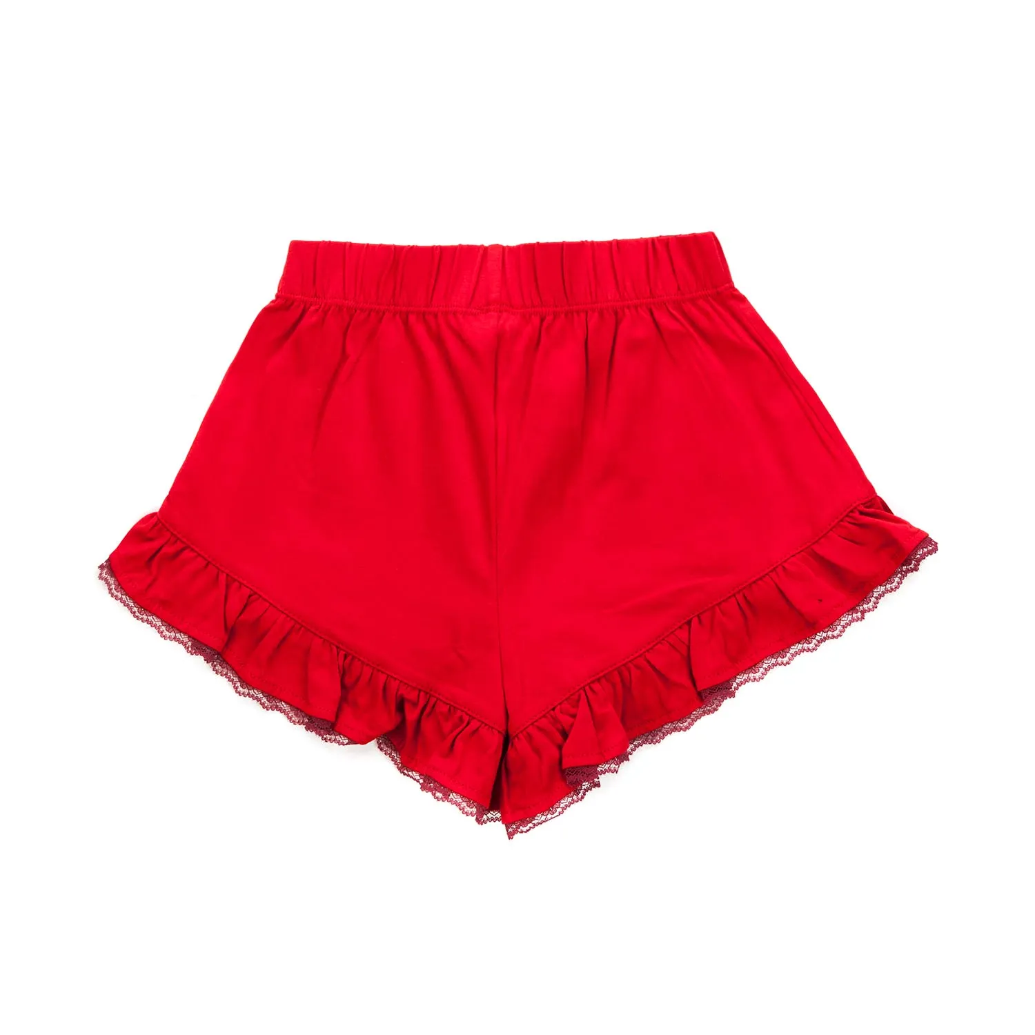 Shorts Rossi Per Bambina