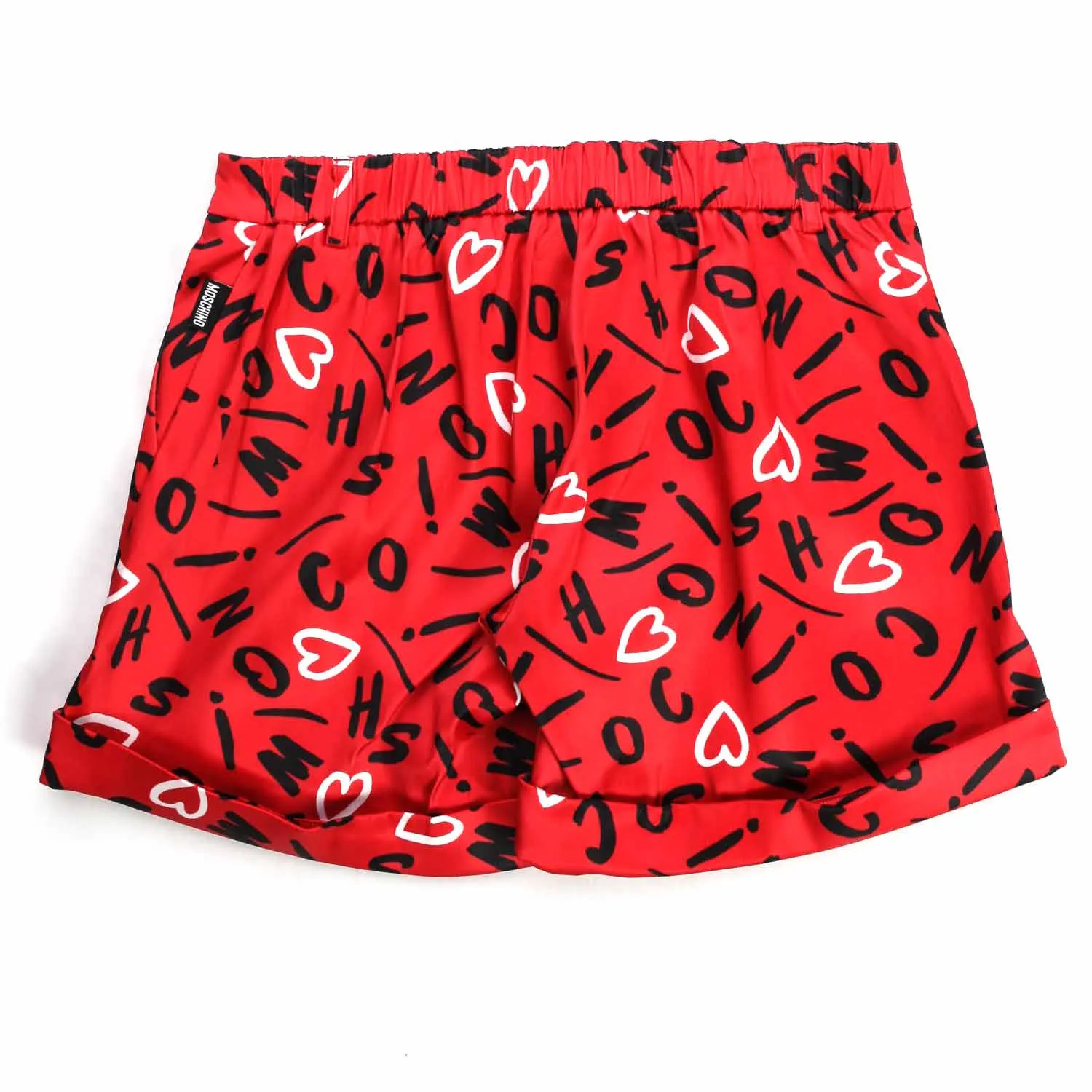 Shorts Rossi Stampa Bambina Teen