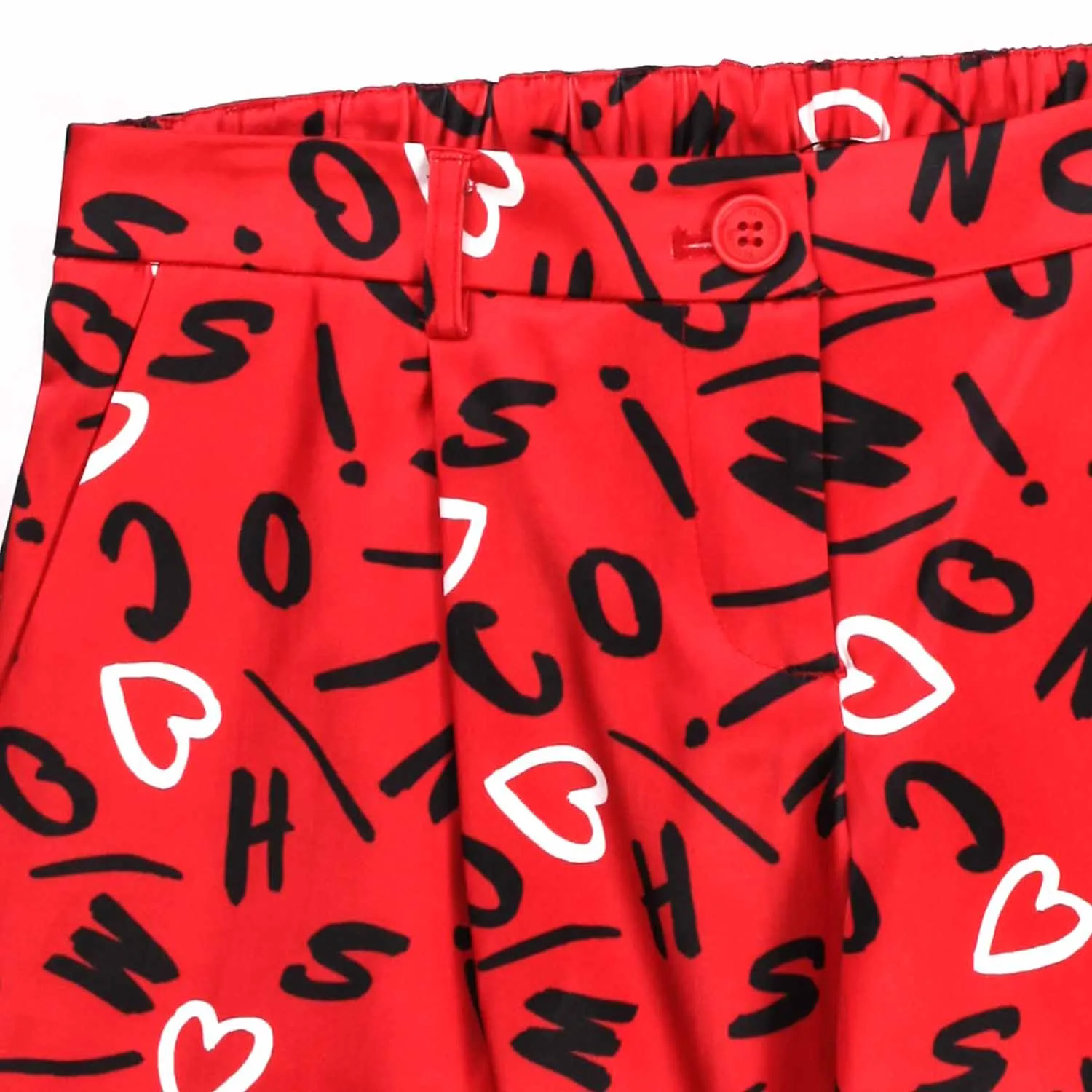 Shorts Rossi Stampa Bambina Teen