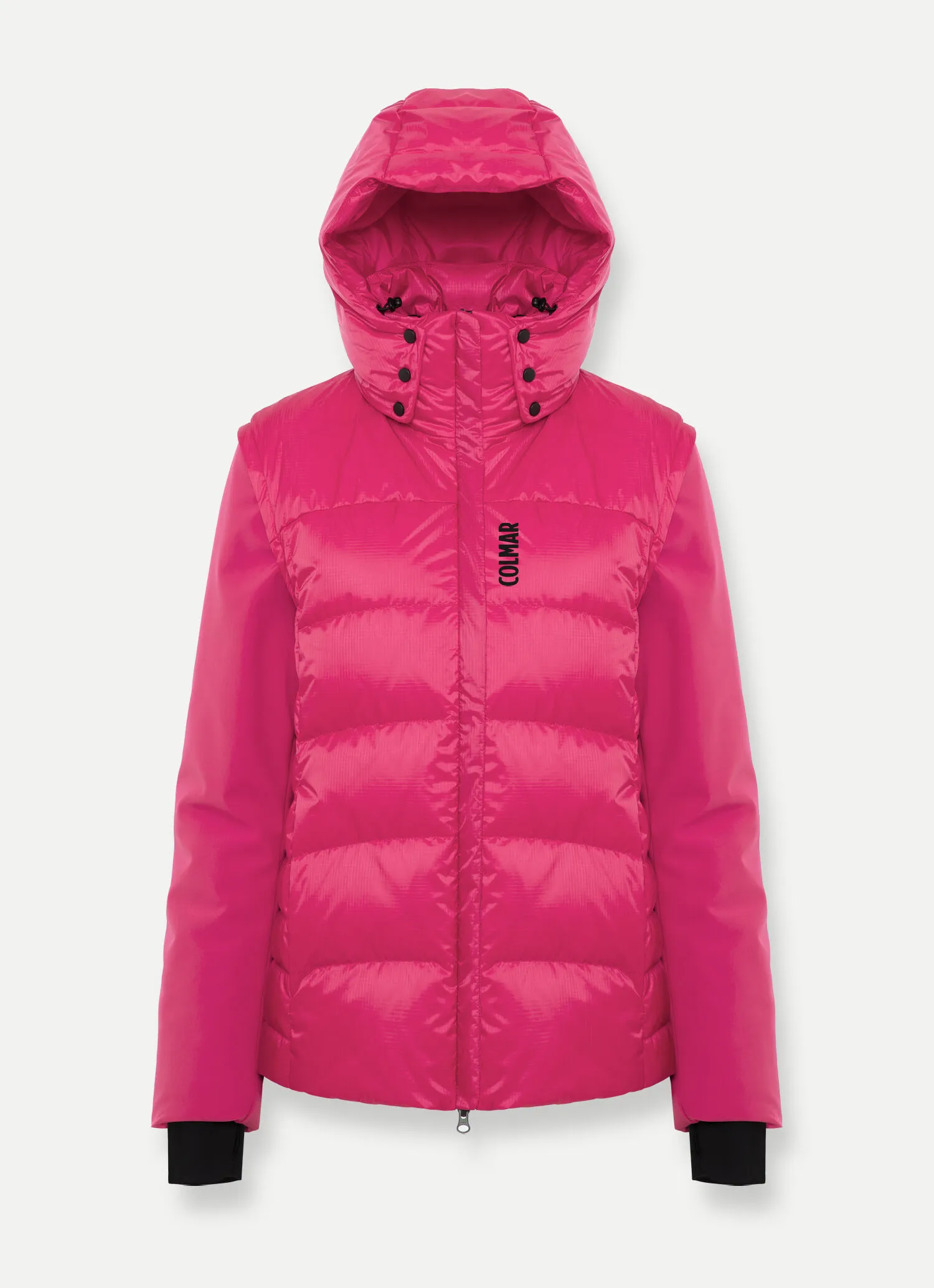 Textured fabric and softshell ski jacket