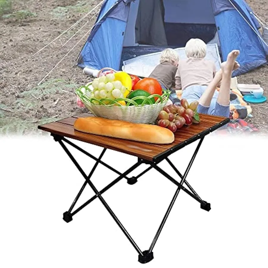 TJLSS Tavolo pieghevole da campeggio ultraleggero portatile piccolo con lega di alluminio for camp da pesca da campo e escursion