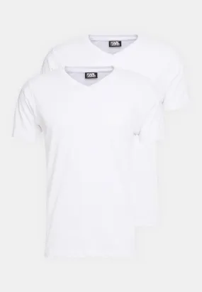 V NECK 2 PACK - T-shirt basic