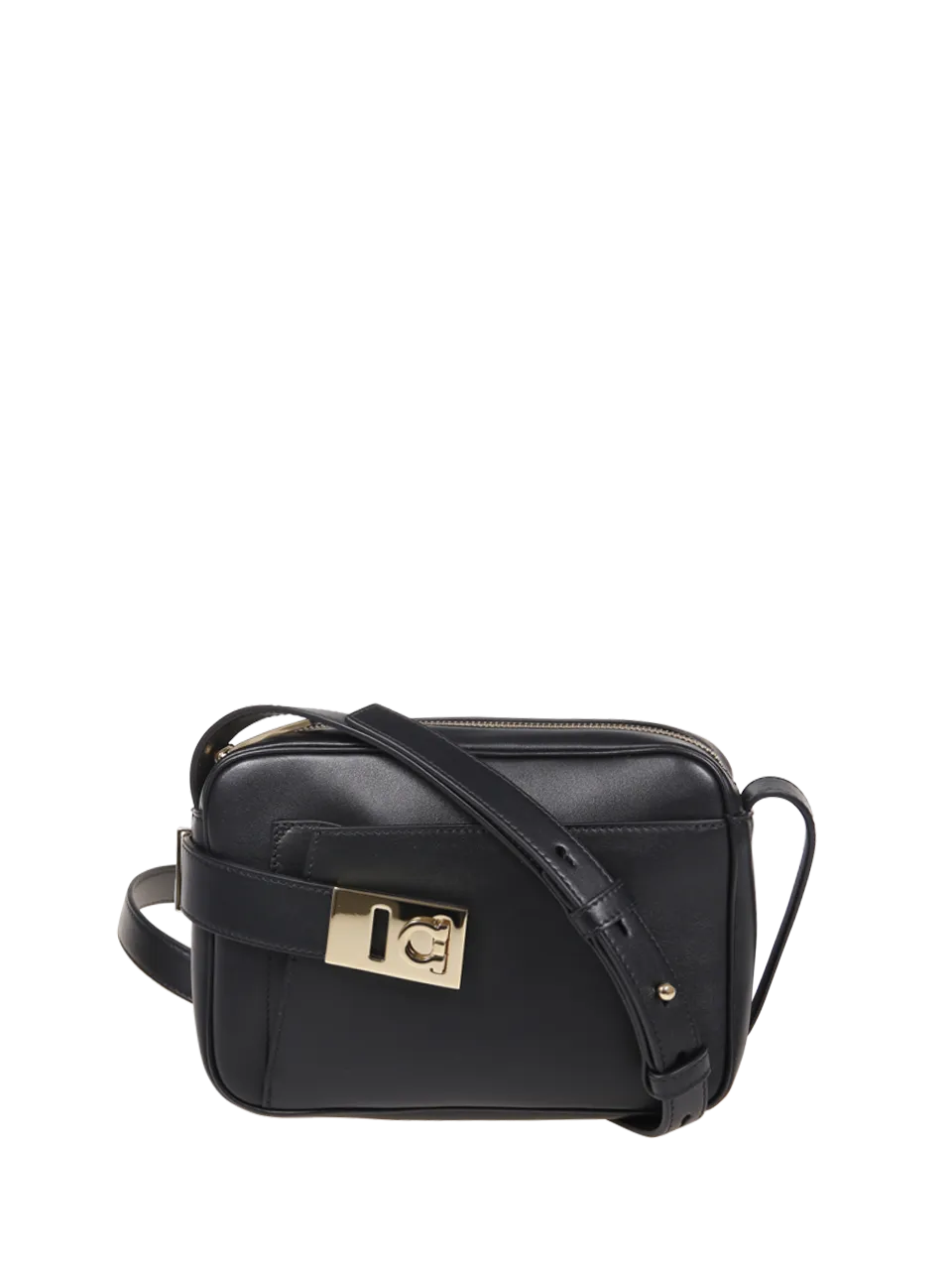 WOMAN FERRAGAMO BLACK CALF ARCHIVE CC BAG