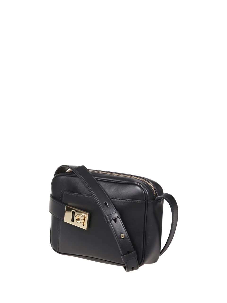 WOMAN FERRAGAMO BLACK CALF ARCHIVE CC BAG