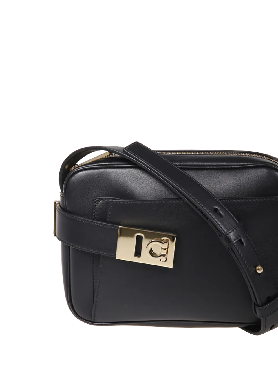 WOMAN FERRAGAMO BLACK CALF ARCHIVE CC BAG