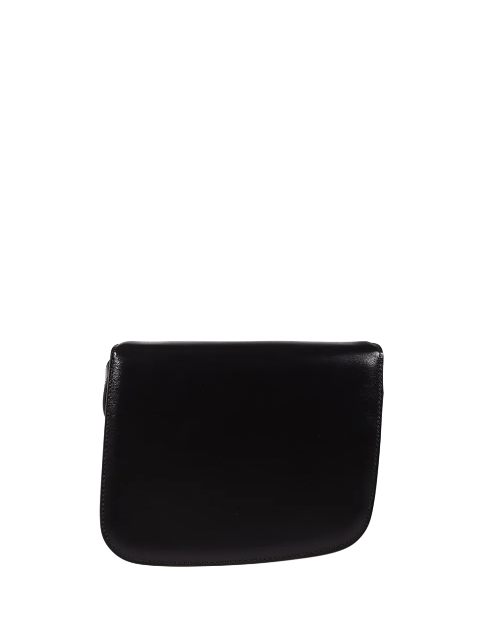 WOMAN FERRAGAMO BLACK CALF LEATHER OYSTER BAG