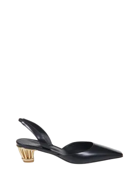 WOMAN FERRAGAMO BLACK LAMB LEATHER ALYSSA PUMP