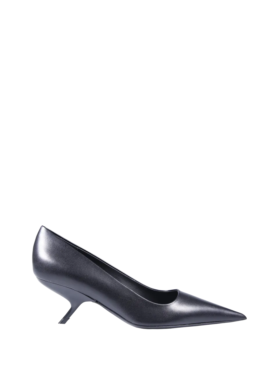 WOMAN FERRAGAMO BLACK LEATHER EVA 55 PUMP