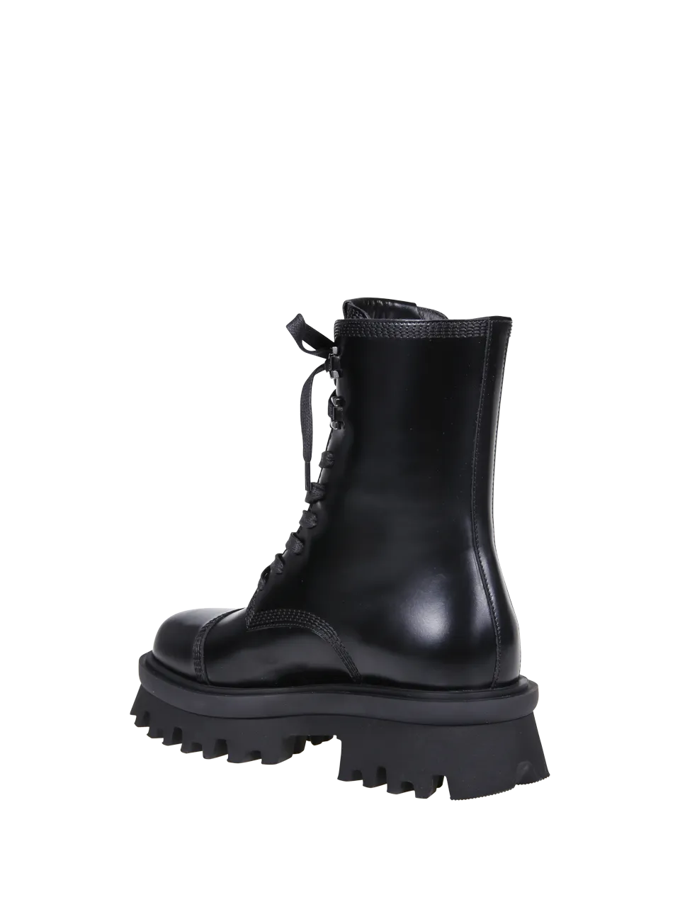 WOMAN FERRAGAMO BLACK LEATHER KIRA BOOT