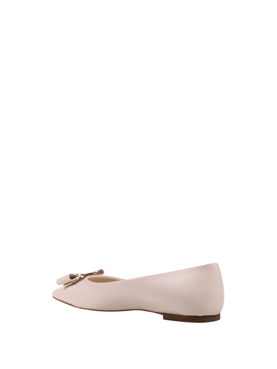 WOMAN FERRAGAMO NUDE LEATHER NEW VARA PLATE ZEA BALLERINA