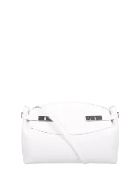 WOMAN FERRAGAMO WHITE CALF LEATHER HUG SOFT BAG