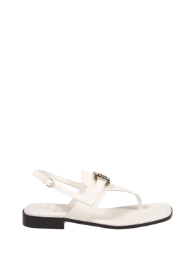 WOMAN FERRAGAMO WHITE CALFSKIN LULA SANDAL