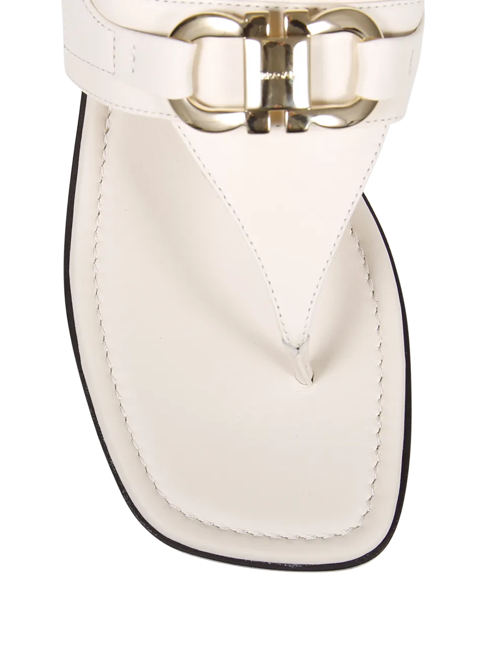 WOMAN FERRAGAMO WHITE CALFSKIN LULA SANDAL